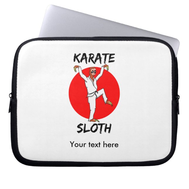 Sloth Karate Laptop Fodral (Framsidan)