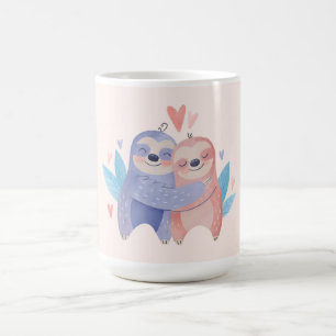 Sloth Kärlek Kaffemugg