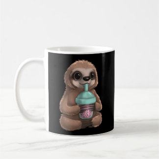 Sloth Kawaii Boba Bubble Mjölk Tea Tapioca Pearls Kaffemugg