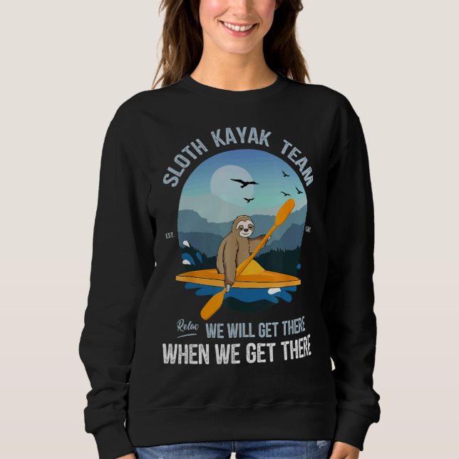 Sloth Kayak Team T Shirt (Framsida)