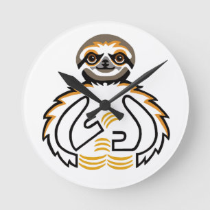Sloth - klockan rund klocka