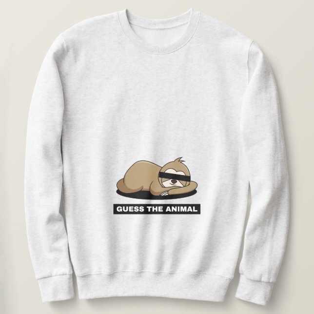 Sloth Lång Ärmad Tröja (Design framsida)