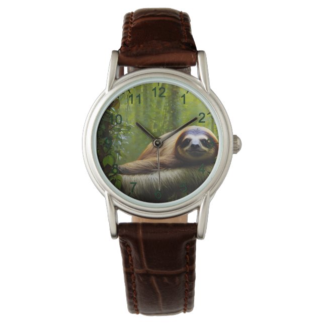 Sloth Lazy Aeftermiddag, Dam Watch Armbandsur (Framsida)