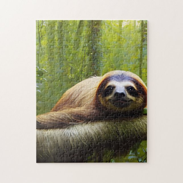 Sloth Lazy Day, Jigszawa Puzzle Pussel (Vertikal)