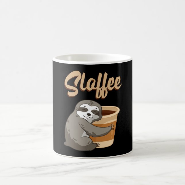 Sloth Lazy Sloths Sloffee Sleeping Funny Gift Idea Kaffemugg (Center)