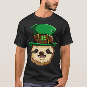 Sloth Leprechaun St patricks day for Animal Lover T Shirt