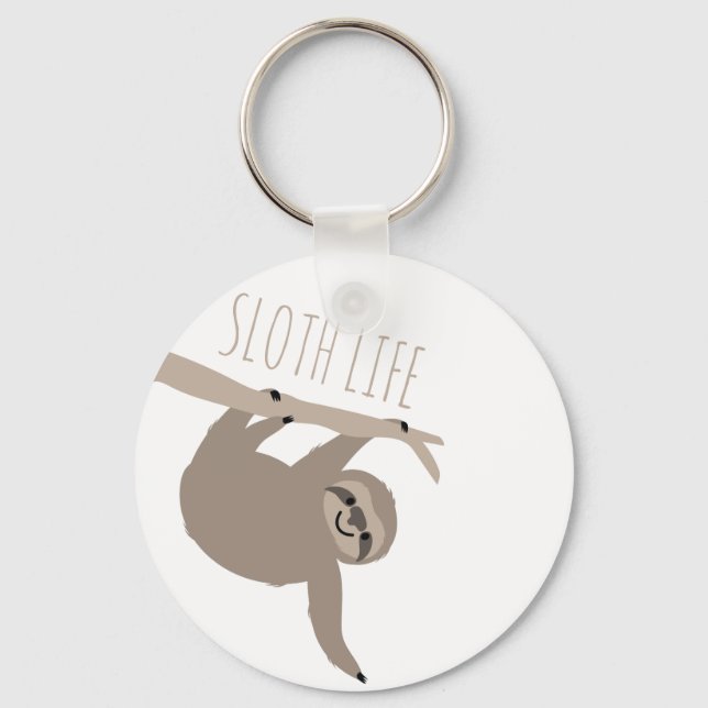 Sloth Life Nyckelring (Framsida)