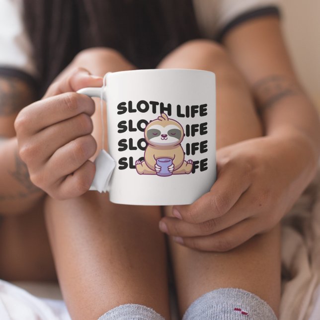 Sloth Life | Spipande Sloth Kaffemugg (Skapare uppladdad)
