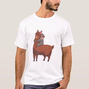 Sloth Llama Hugger T Shirt