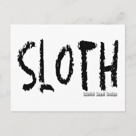 Sloth Logotyp Vykort