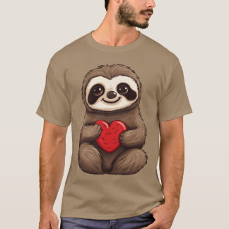 Sloth Love In Love Friendship and Valentines T Shirt