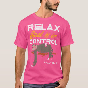 Sloth Luth Gud är i kontroll över Jesus Christian T Shirt