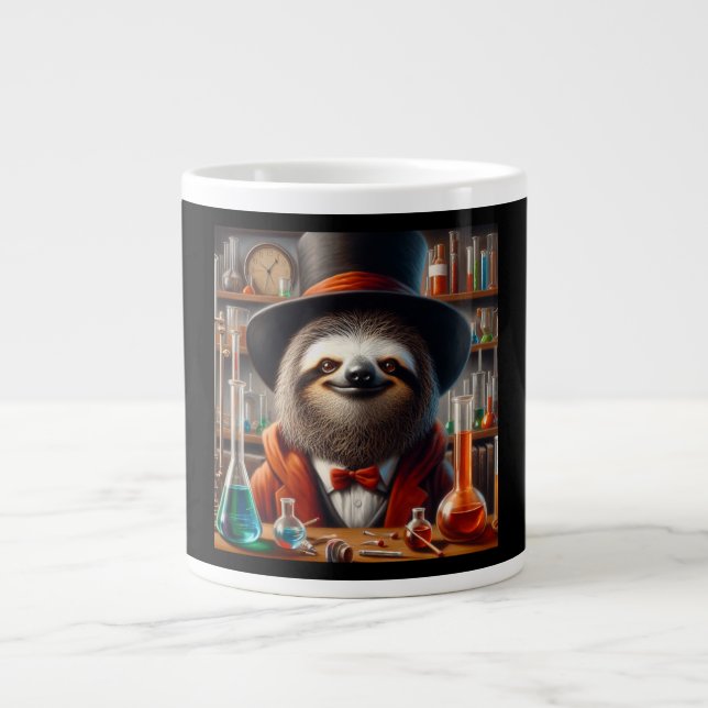 Sloth Mad Scientist Jumbo Mugg (Framsidan)