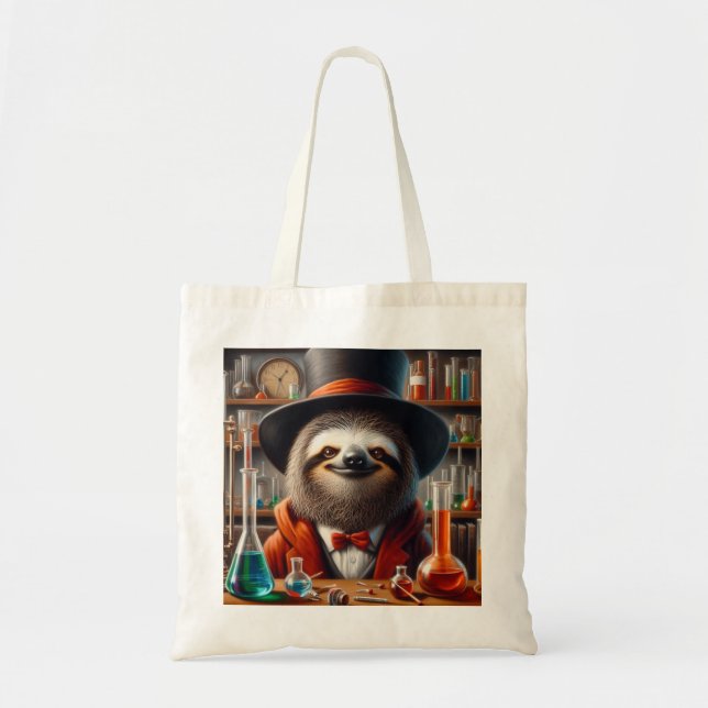 Sloth Mad Scientist Tygkasse (Framsidan)