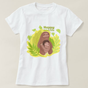 Sloth Mamma och Baby T Shirt