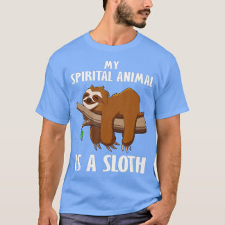 Sloth Manar Women Kids My Spirit Animal är en slum T Shirt