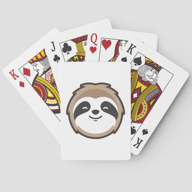 Sloth Mascot Casinokort (Baksidan)