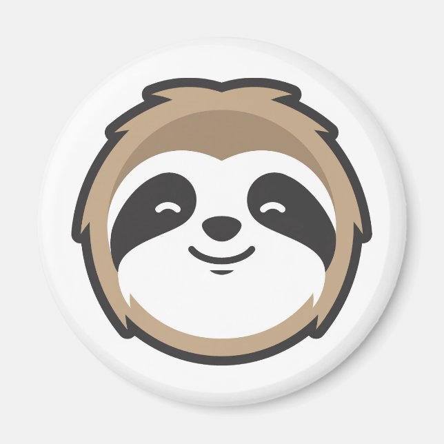 Sloth Mascot Magnet (Framsidan)