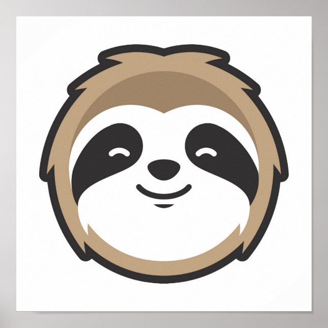 Sloth Mascot Poster (Framsidan)