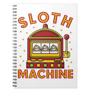 Sloth Maskin Slots Maskin Casino Gambling Anteckningsbok