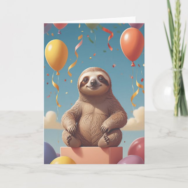 Sloth Masterpiece of Relaxation Kort (Framsida)