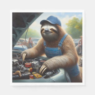 Sloth Mechanic Pappersservett