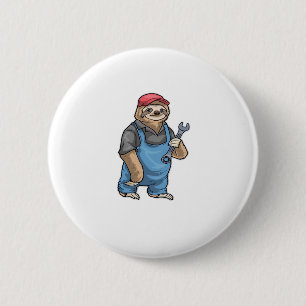 Sloth Mechanic Wrench Classic T-Shirt Knapp