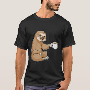 Sloth med Kopp i kaffe T Shirt