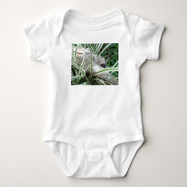 sloth med stylized tillbaka pix t-shirt (Framsida)