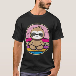 Sloth Meditation Yoga Chakra Pilates Buddha Spirit T Shirt