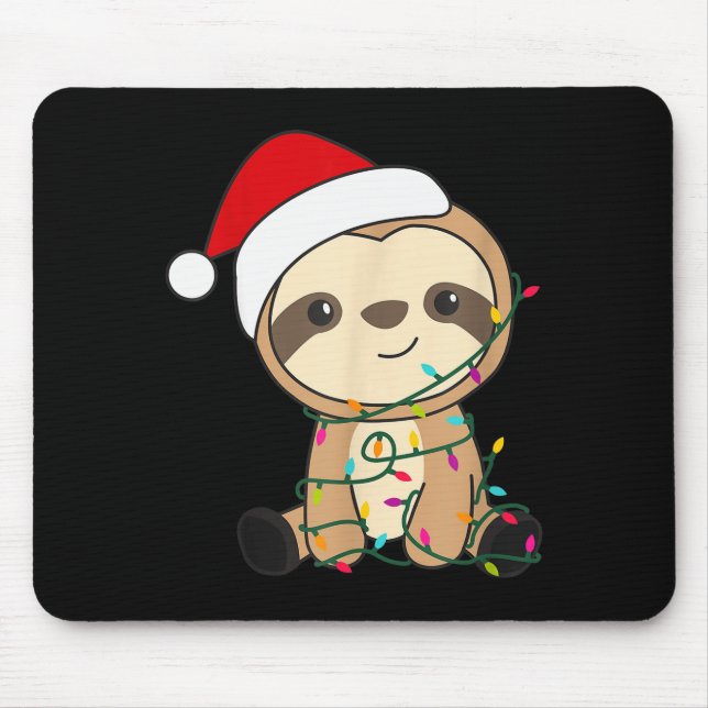 Sloth Merry Christmas Winter Sloths Christmas  Musmatta (Framsidan)