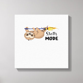 Sloth Mode Classic T-Shirt Canvastryck