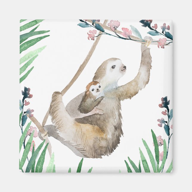 Sloth Momma Magnet (Framsidan)