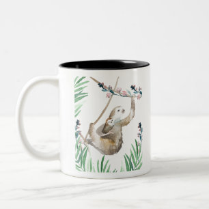 Sloth Momma Två-Tonad Mugg