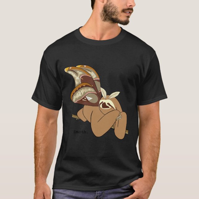 Sloth + Moth = Smoth T Shirt (Framsida)