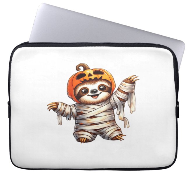 Sloth Mummy Halloween Classic T-Shirt Laptop Fodral (Framsidan)