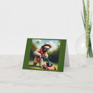 Sloth Mwing Gräsmatta Kort