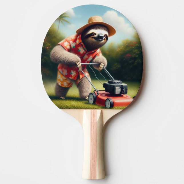 Sloth Mwing Gräsmatta Pingisracket (Framsidan)