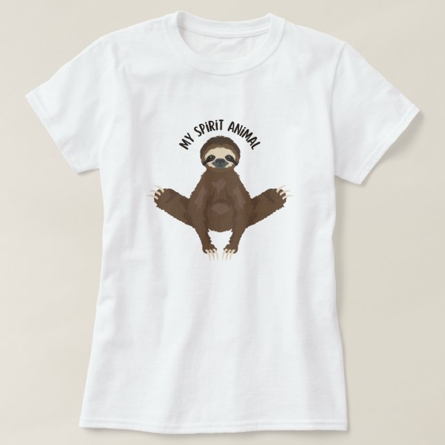 Sloth my ande animal t shirt (Design framsida)
