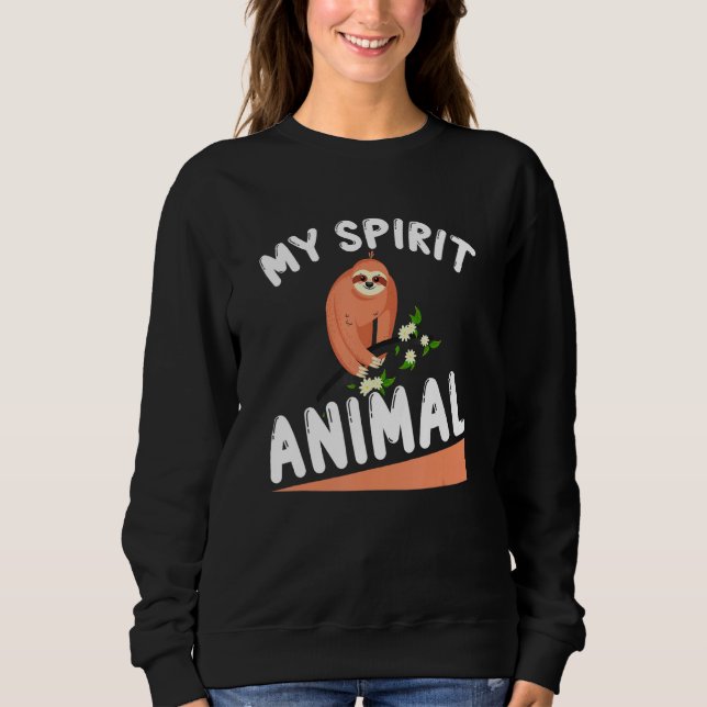 Sloth My Spirit Animal   Sloth Enthusiast T Shirt (Framsida)