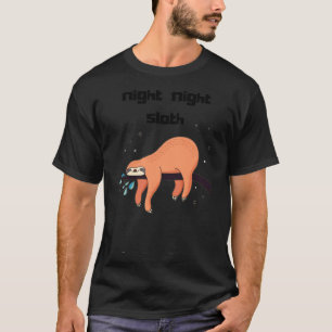 Sloth Night Sloth Animal Spirit Pajama Funny T Shirt