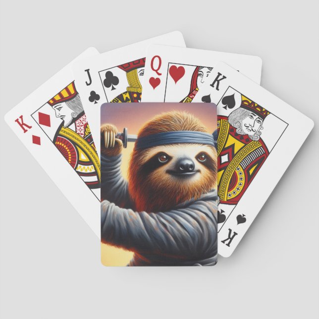 Sloth Ninja Casinokort (Baksidan)