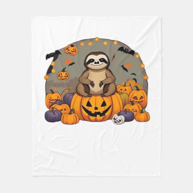 Sloth-o-ween Classic T-Shirt Fleecefilt (Framsidan)