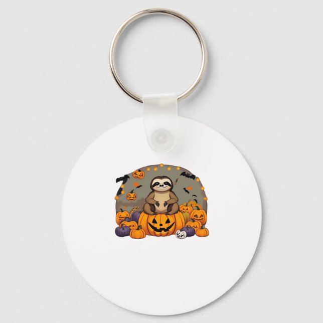 Sloth-o-ween Classic T-Shirt Nyckelring (Framsida)