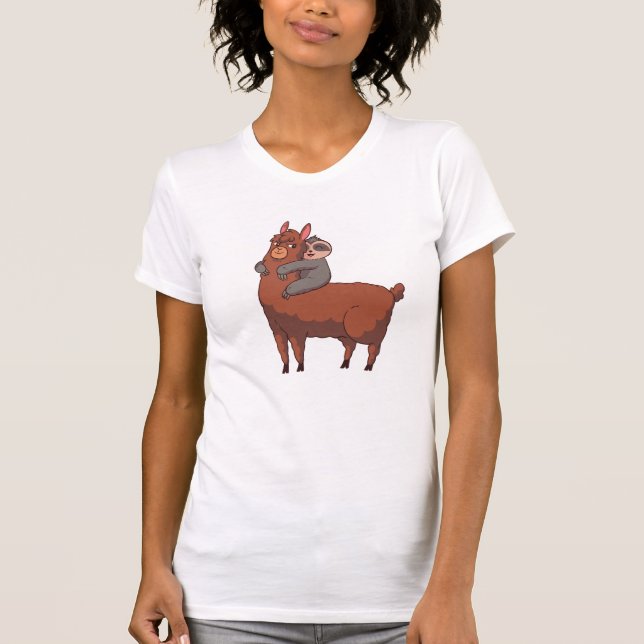 Sloth och Alpaca T Shirt (Framsida)