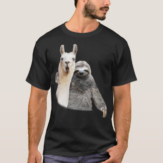 SLOTH OCH LLAMA BEST PALS FUNNY T SHIRT