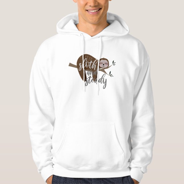 Sloth och Steady Hoodie (Framsida)