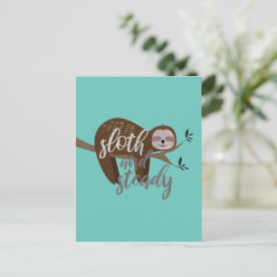 Sloth och Steady Vykort