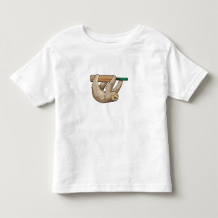 Sloth på Cricket med Cricket fladdermus T Shirt