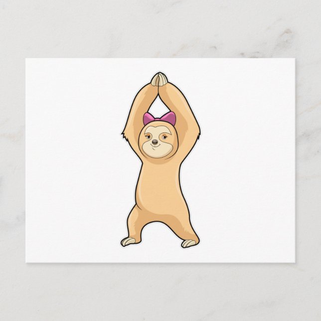 Sloth på Fitness Sports Vykort (Framsida)